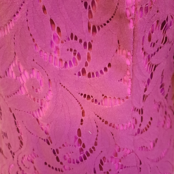 CAbi lace plumberry blazer jacket sz 6 D3 - Picture 4 of 8